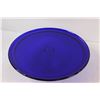 Image 2 : Blue Glass Raised Cake Plate (12")