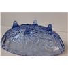 Image 2 : Blue Decorative Glass Serving Bowl