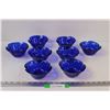 Image 1 : (8) Deep Blue Sundae Bowls/Dishes