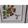 Image 3 : Hummingbird Cross-stitch Picture Framed - 14"x14"