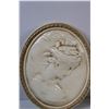 Image 2 : Victorian Lady Oval Clay Cast Wall Decor Set - 14"