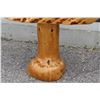 Image 2 : **Live Edge Stool with Burl Foot - 22 1/2" x 12 1/2" x 15 1/2"