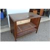 Image 4 : **Wooden TV Stand - As Is, 37 1/2" x 20" x 30"H