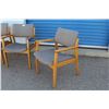 Image 4 : **(3) Krug Nylon Padded Office Chairs with Armrests
