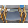 Image 3 : **(3) Krug Nylon Padded Office Chairs with Armrests