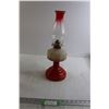 Image 1 : Red Ombre Kerosene Lamp