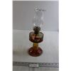 Image 1 : Stained Glass Style Kerosene Lamp - Slight Paint Chips
