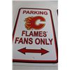 Image 2 : (2) Calgary Flames Parking Sign - 12" x 18"