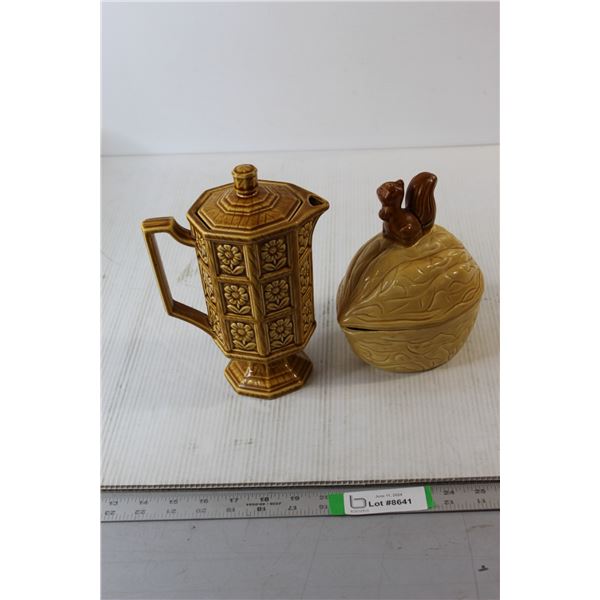 Ceramic Nut Dish, Ceramic Jug