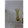 Image 4 : (3) Vases, Kerosene Lamp, Candle Holder