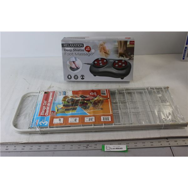 Storage Cart, Foot Massager