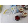 Image 2 : (6) Candles, (2) Light Bulbs, Pack of 2 Miniature Spray Bottles