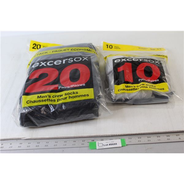 (2) Packs Socks - One Packet Opened