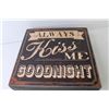Image 4 : Always Kiss Me Goodnight Wooden Box w/Lid