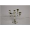 Image 1 : Silver Plated Candelabra w/ Candles (NIB)