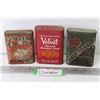Image 1 : (3) Vintage Tobacco Tins - Velvet - Forest & Stream - Lucky Strike