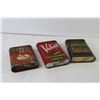 Image 4 : (3) Vintage Tobacco Tins - Velvet - Forest & Stream - Lucky Strike