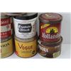 Image 2 : (10) Vintage Tobacco Tins - Club - Vogue - Philip Morris - Captain Black - Dominion