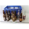 Image 1 : Plastic Pop House Crate w/Bottles - (5) Labatt's Blue - Pepsi - Pepsi-Cola - Peanut & Jelly Soda - D
