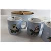 Image 2 : (4) Chickadee Wonderland Stoneware Mugs