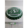 Image 1 : Saskatchewan Roughriders Bottlecap Wall Decoration - 16 3/4"