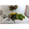 Image 1 : Faux Flowers and Garland, Halloween Decorations