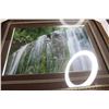 Image 3 : (3) Mirrors, (3) Wall Art Prints, Picture Frame - Largest Print Measures 17" x 21 1/2"