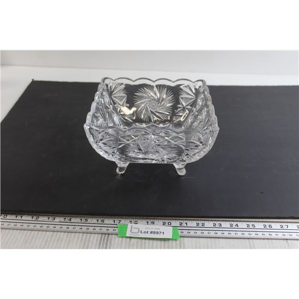Pinwheel Crystal Pedestal Dish