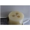 Image 3 : (2) Weights - As Is, Large Candle, Misc.