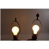 Image 4 : (2) Maroon Lamps - Works