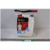 Image 1 : Unopened Package of 4 Hanes White T-Shirts - New