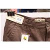 Image 2 : (2) Penman's Dark Kaki Men's Cargo Pants Size 34 x 30: New With Tags