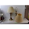 Image 1 : * (2) Matching Pair of Brass Electric Lamps