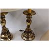 Image 2 : * (2) Matching Pair of Brass Electric Lamps
