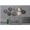 Image 1 : (8) Canadian Quarters 1992-2010
