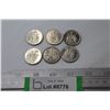 Image 1 : (6) 1969-1984 Canadian 50 Cent Pieces