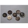 Image 6 : (4) Canadian Dimes 1913-1945 - 1967 Nickle & Dime - (1) 1990 5 Pence