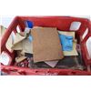 Image 3 : Plastic Coca-Cola Case - (2) Rolls of Aluminum (14"x 36") - Sandpapers - Steel Wool - Hand Sander - 