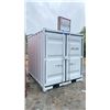 Image 2 : *OS* 8FT GREY OFFICE STORAGE SHIPPING CONTAINER 97.5"L X 79.5"W X 89"H WITH DUAL SWING