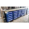 Image 2 : *OS* STEELMAN 25 DRAWER BLUE & BLACK 10' WORKBENCH 50KGS BEARING CAPACITY PER DRAWER