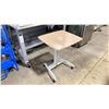 Image 1 : NINGBO FUMEI UN60414-CA METAL MOBILE HEIGHT ADJUSTABLE MINI TABLE & A GREY ULINE STOOL