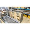 Image 2 : GREY WOODEN SINGLE HIDE-A-BED FRAME, WITH SINGLE PULLOUT 2 UNDERNEATH STORAGE CABINETS & 2