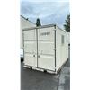 Image 1 : ** 12FT BEIGE OFFICE STORAGE SHIPPING CONTAINER 143"L X 85"W X 95"H WITH DUAL SWING REAR