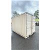 Image 2 : ** 12FT BEIGE OFFICE STORAGE SHIPPING CONTAINER 143"L X 85"W X 95"H WITH DUAL SWING REAR