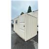 Image 3 : ** 12FT BEIGE OFFICE STORAGE SHIPPING CONTAINER 143"L X 85"W X 95"H WITH DUAL SWING REAR