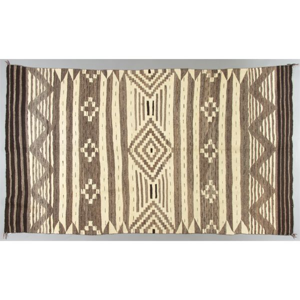 JB Moore Plate II Navajo Rug, Ca. 1910