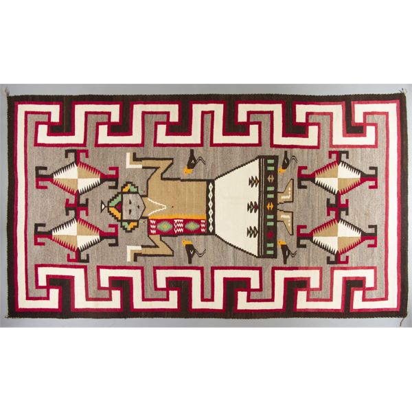 Navajo Kachina Rug, Ca. 1930s