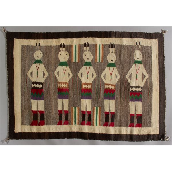Yei-Bi-Chai Navajo Rug, Ca. 1930s
