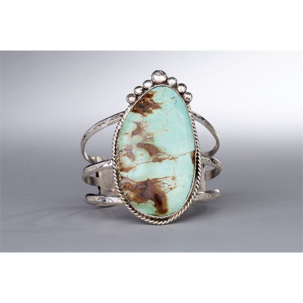 Joana Begay, Sterling Silver & Turquoise Bracelet