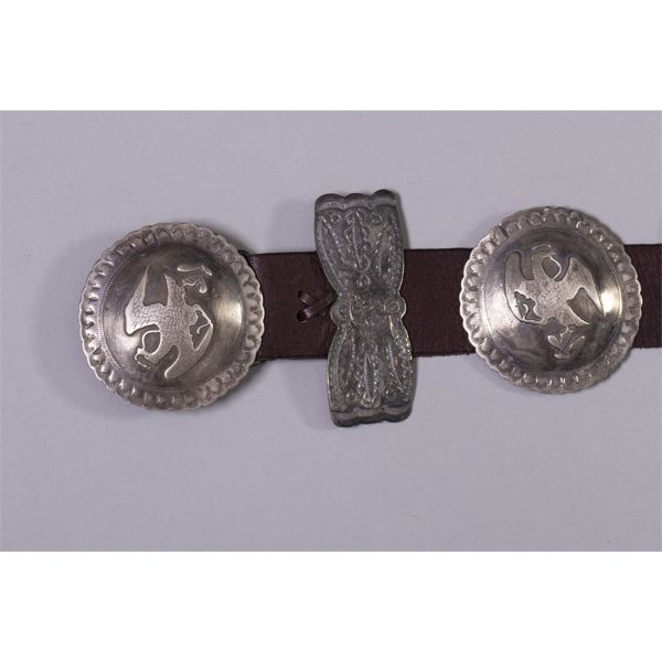 Sterling Silver Mexican Concho Belt, Ca. 1940-1950s 